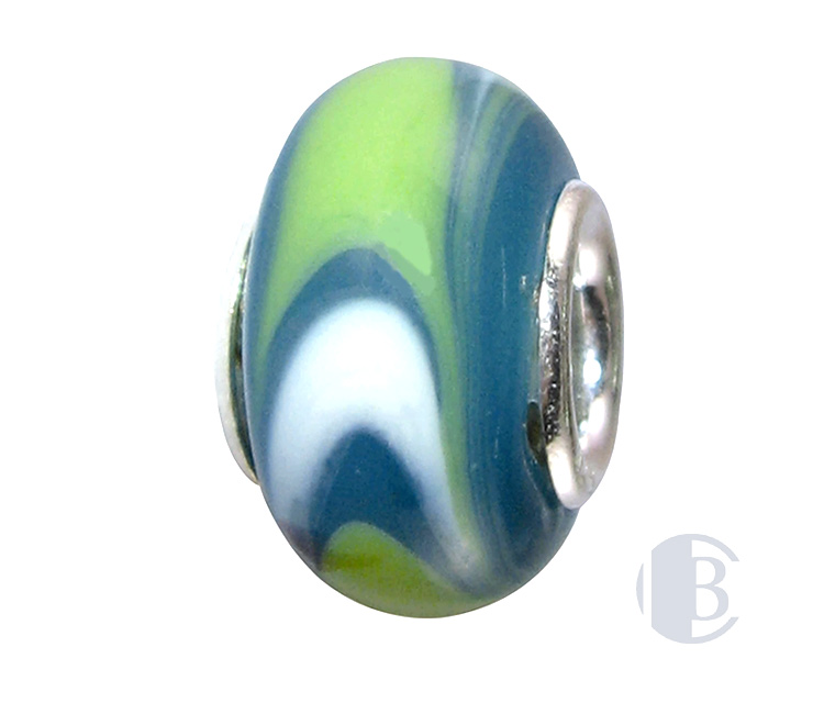 925 silver murano glass bead