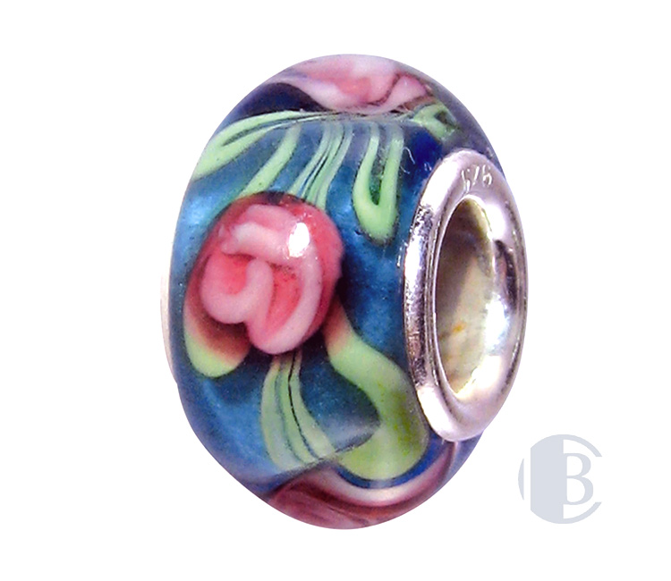 925 silver murano glass bead