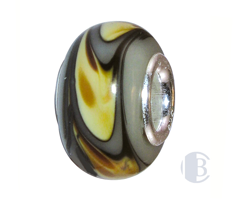 925 silver murano glass bead