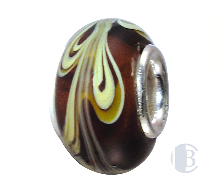 925 silver murano glass bead