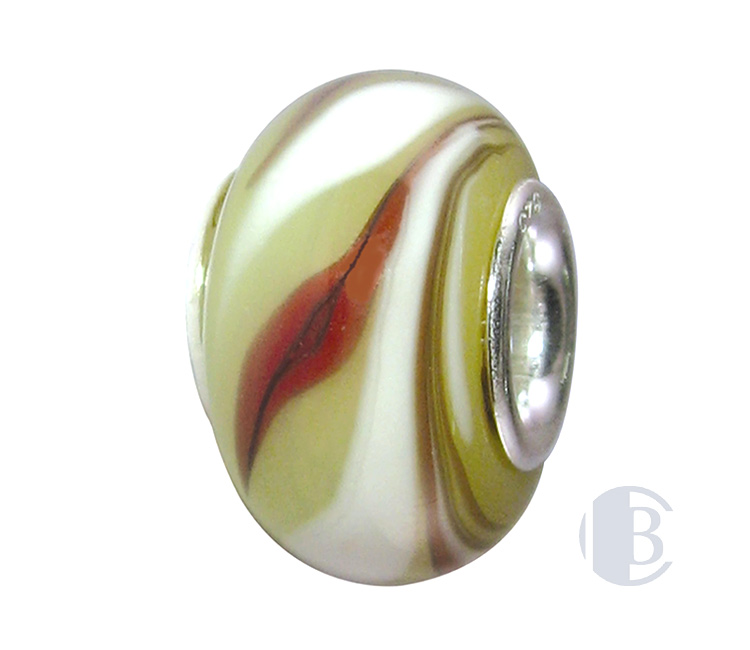 925 silver murano glass bead