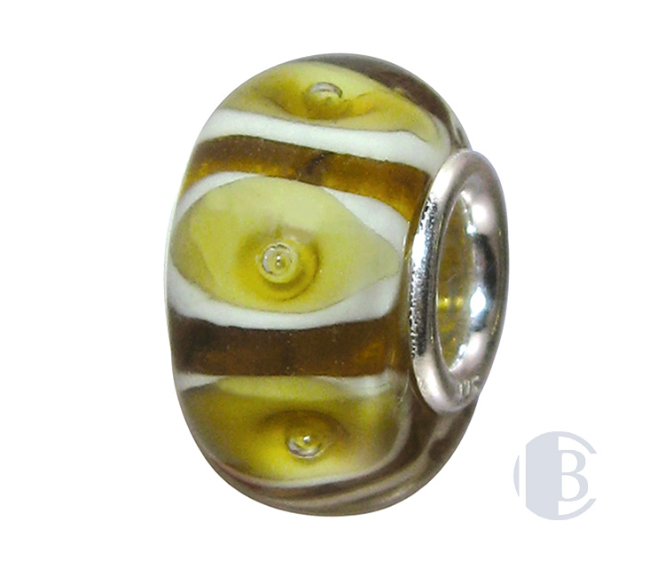 925 silver murano glass bead