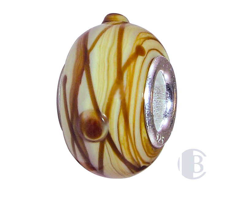 925 silver murano glass bead