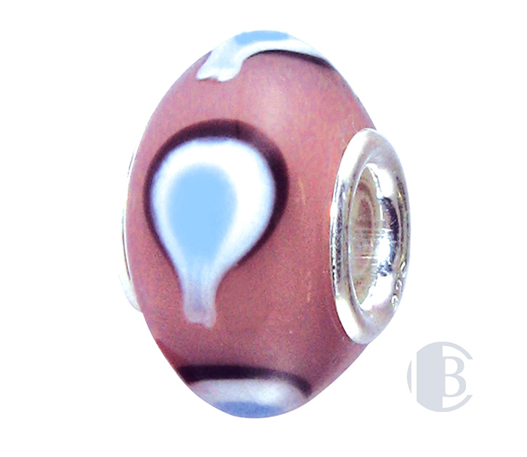 925 silver murano glass bead