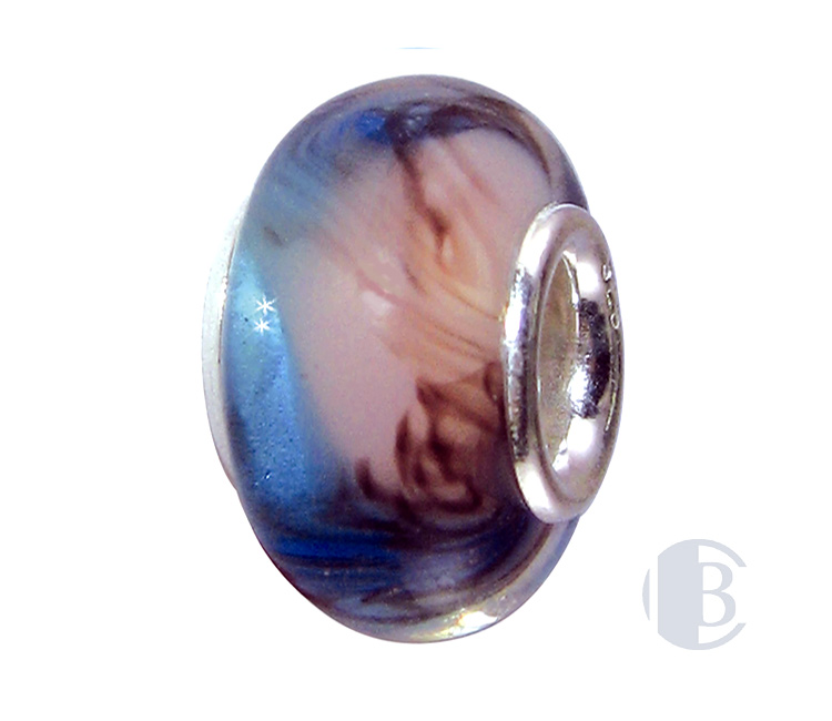 925 silver murano glass bead