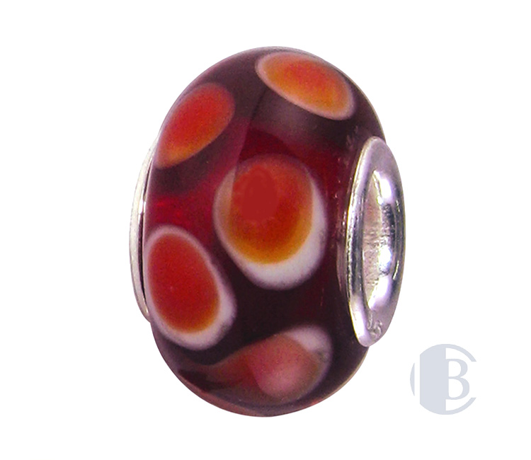 925 silver murano glass bead