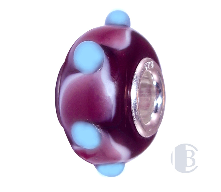 925 silver murano glass bead