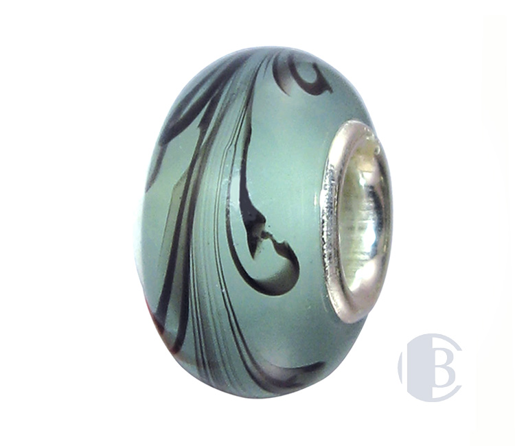 925 silver murano glass bead