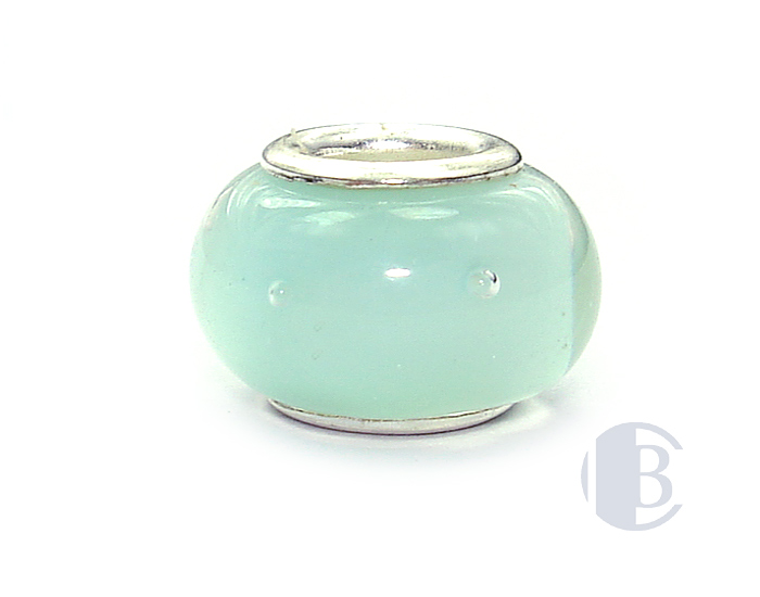 925 sterling silver core murano glass bead