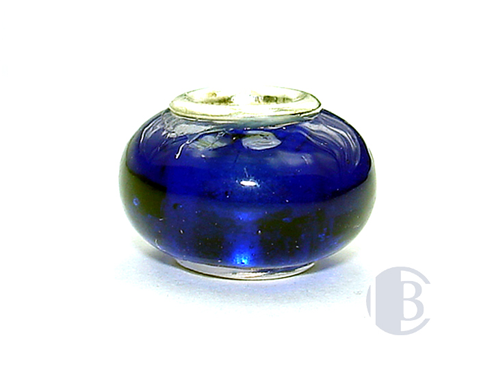 925 sterling silver core murano glass bead