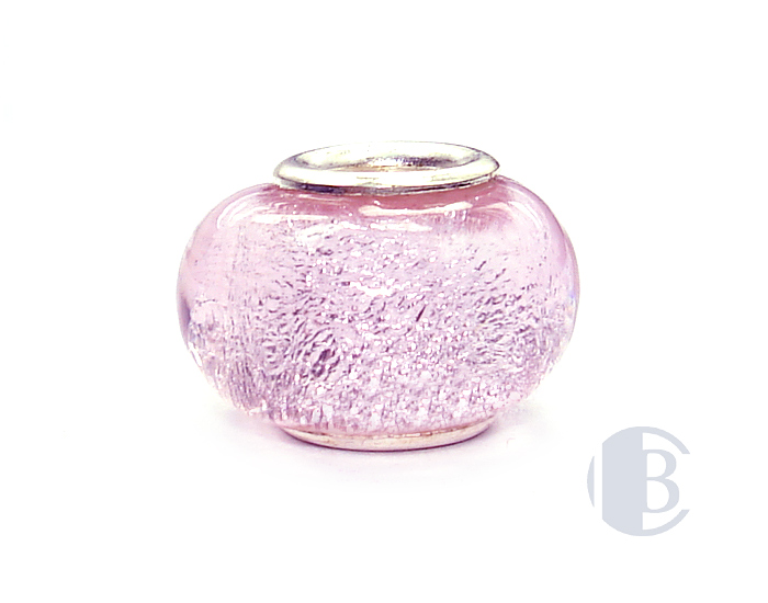 925 sterling silver core murano glass bead