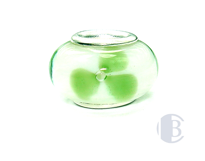 925 sterling silver core murano glass bead