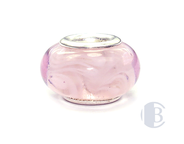 925 sterling silver core murano glass bead