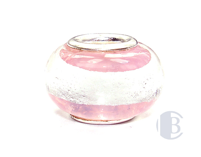 925 sterling silver core murano glass bead