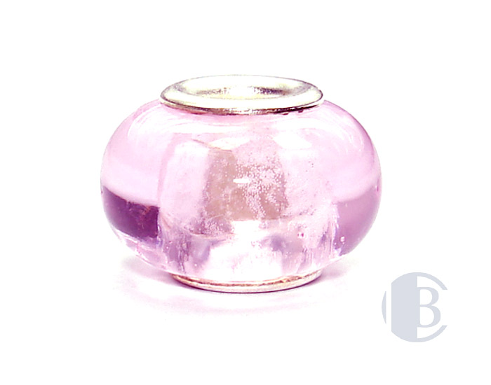 925 sterling silver core murano glass bead