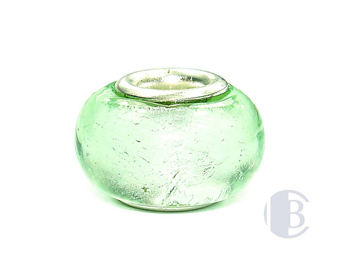 925 sterling silver core murano glass bead