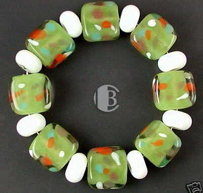 tile design combination lampwork bead sets