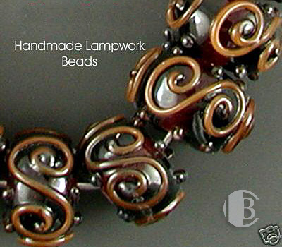 single glass bead partial detailed view