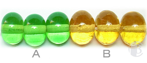 A: Clear Green - B: Clear Yellow