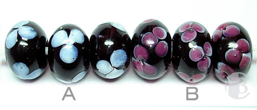 A: Black - B: Black & flowers