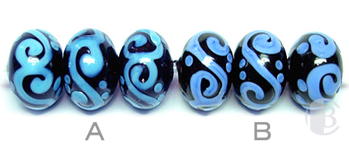 Black & Blue Stripes Design