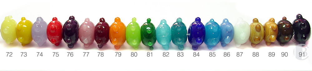 Lampwork Glass Compass Design Series Spacer Beads