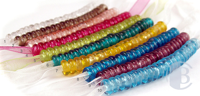 10mx3mm solid lampwork spacers