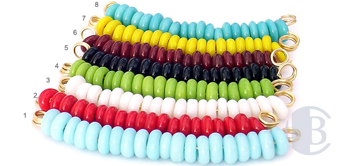 10mx3mm transparent lampwork spacers