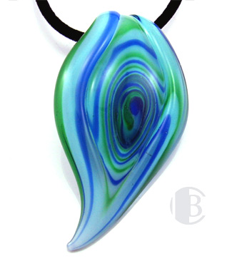 specialty focal solid murano glass pendant