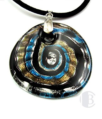 specialty focal solid murano glass pendant
