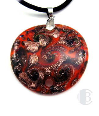 specialty focal solid murano glass pendant