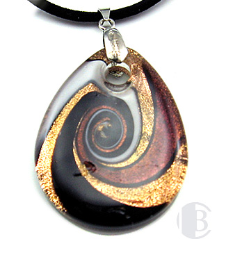 specialty focal solid murano glass pendant