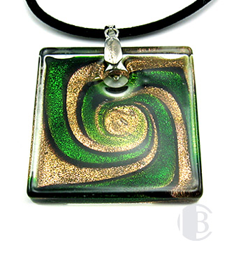 specialty focal solid murano glass pendant