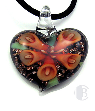 specialty focal solid murano glass pendant