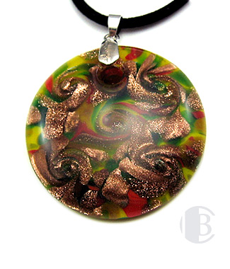 specialty focal solid murano glass pendant
