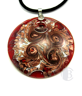 specialty focal solid murano glass pendant