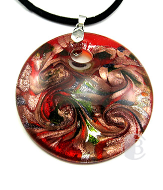 specialty focal solid murano glass pendant