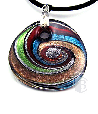 specialty focal solid murano glass pendant