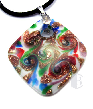 specialty focal solid murano glass pendant