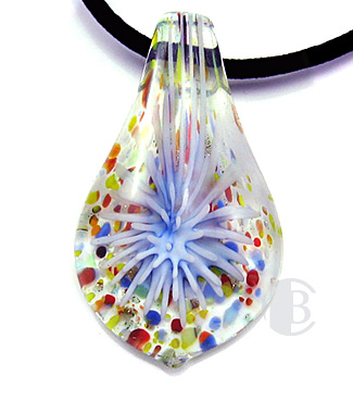 specialty focal solid murano glass pendant