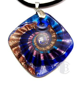 specialty focal solid murano glass pendant