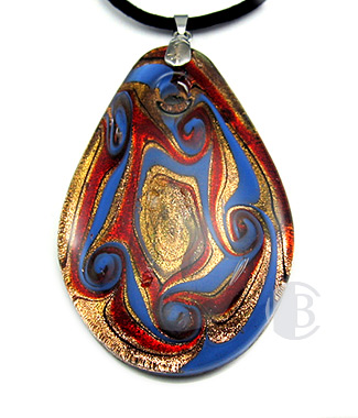 specialty focal solid murano glass pendant