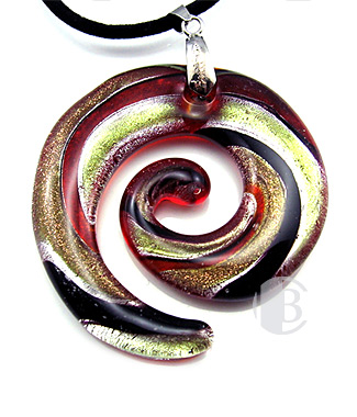 specialty focal solid murano glass pendant