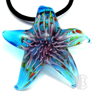 specialty focal solid murano glass pendant
