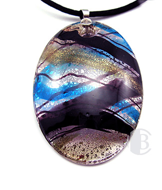specialty focal solid murano glass pendant
