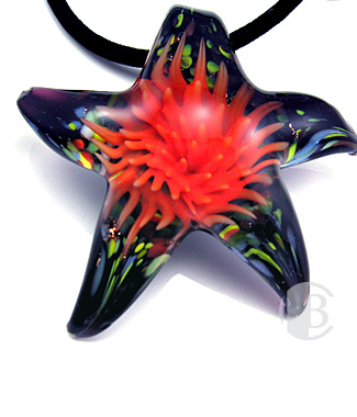 specialty focal solid murano glass pendant