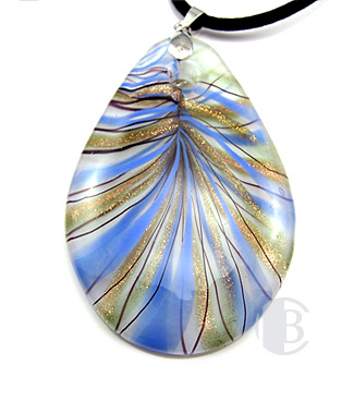 specialty focal solid murano glass pendant
