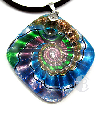 specialty focal solid murano glass pendant