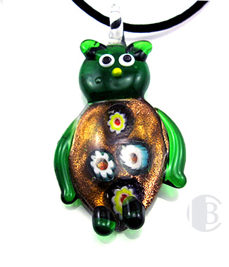 specialty focal solid murano glass pendant