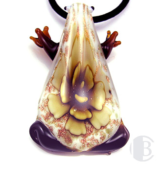 specialty focal solid murano glass pendant